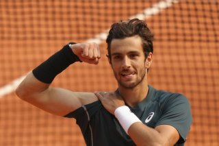 Lorenzo Musetti content d'être en demi-finales à Paris KEYSTONE/AP/Aurelien Morissard